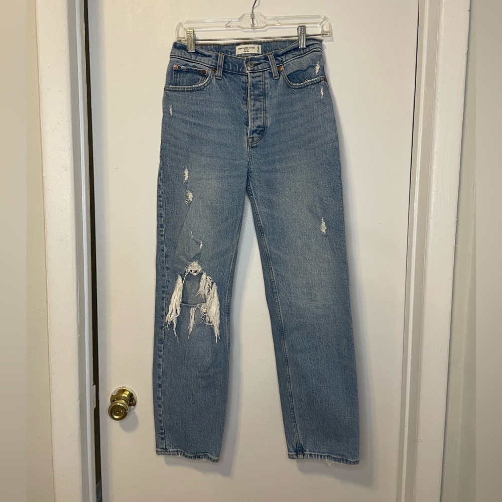 Abercrombie & Fitch High Rise Dad Jeans Size 26